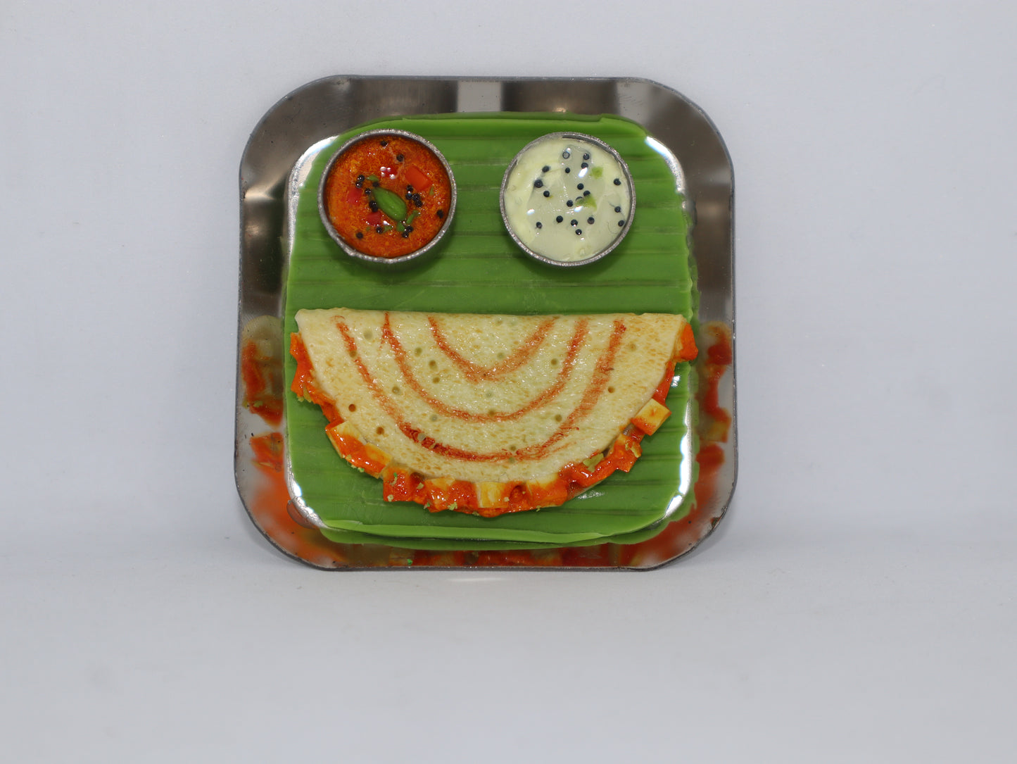 Miniature Paneer Dosa Platter Magnet