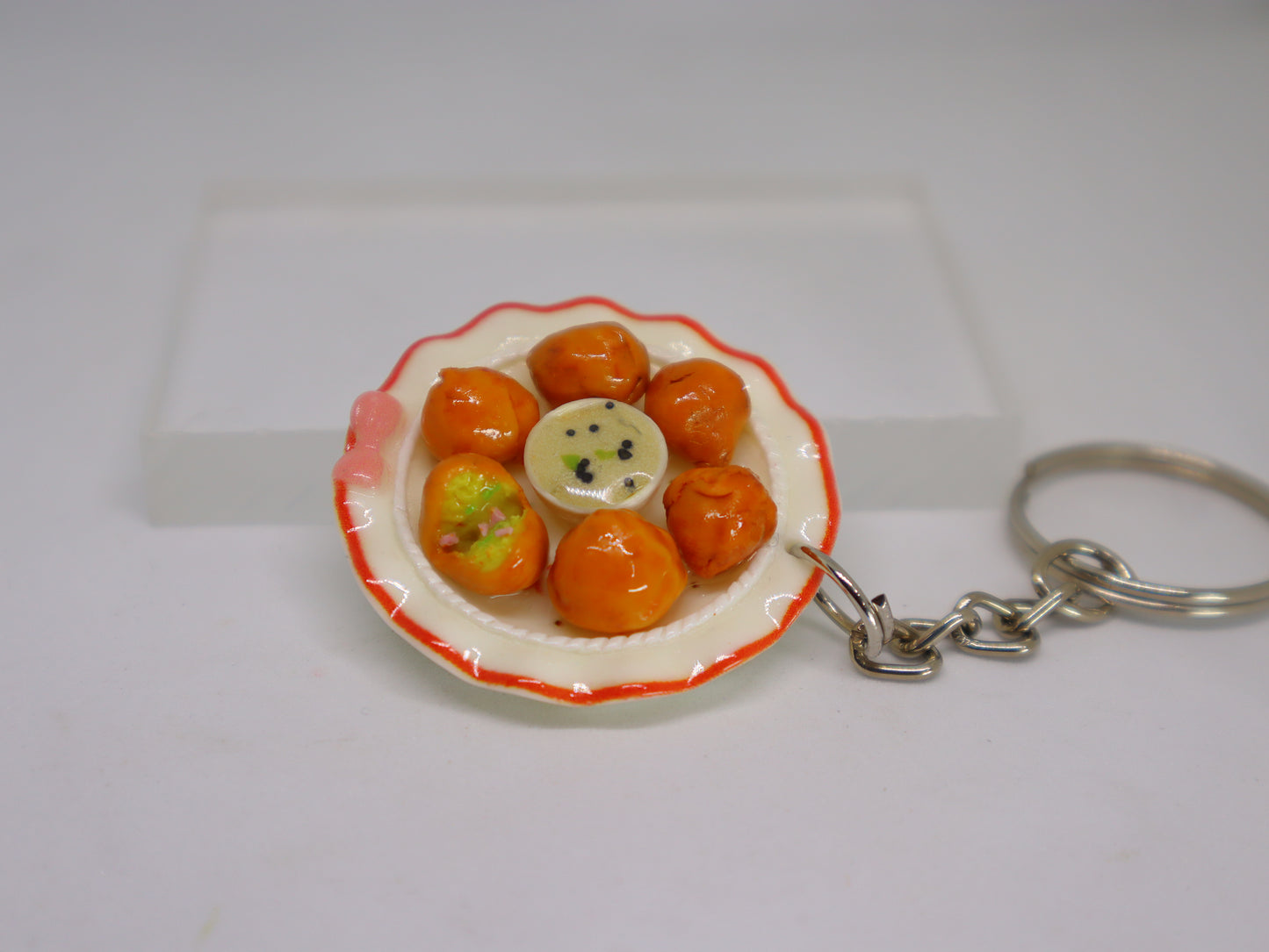Miniature Aloo Bonda Keychain