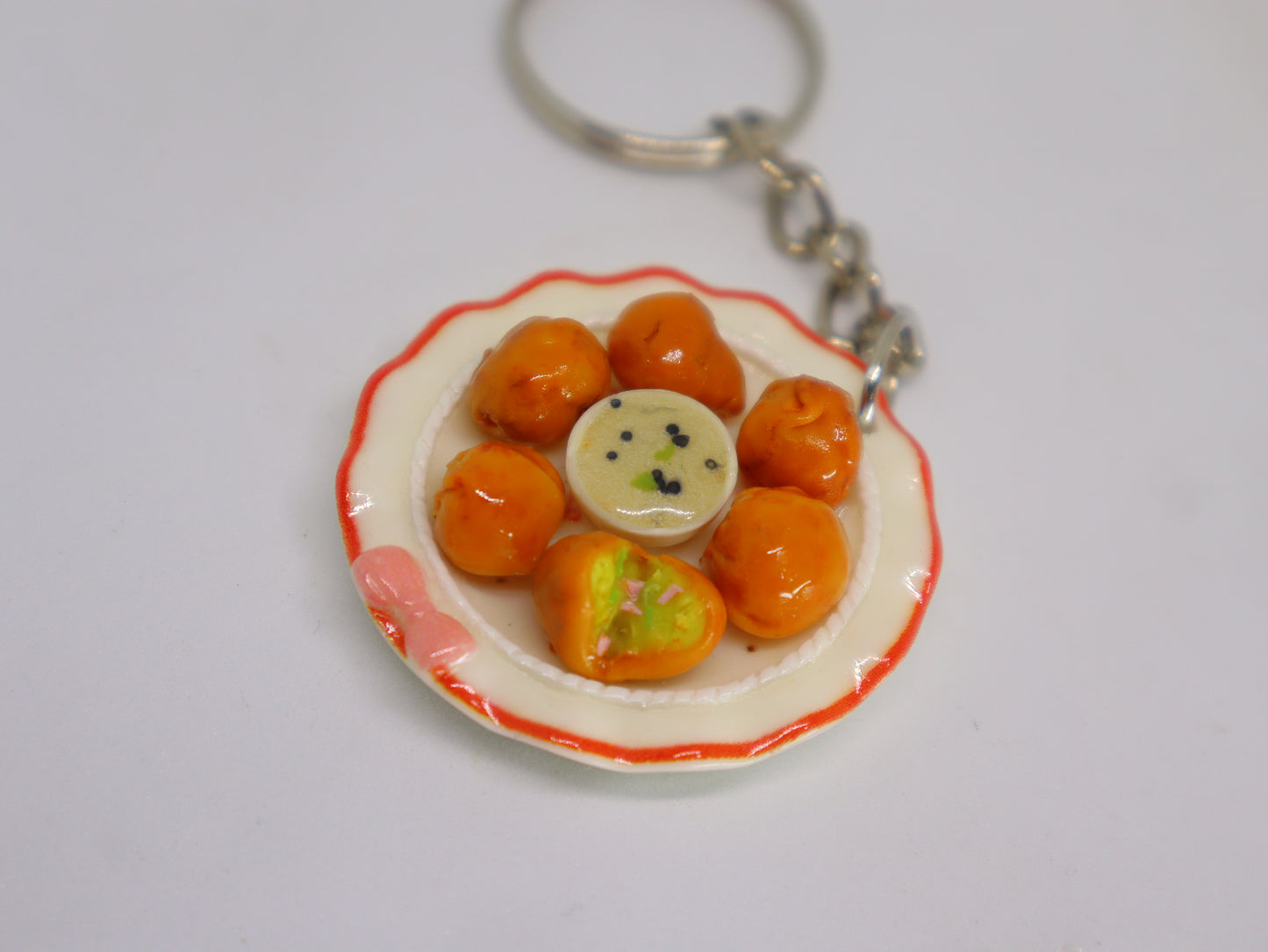 Miniature Aloo Bonda Keychain