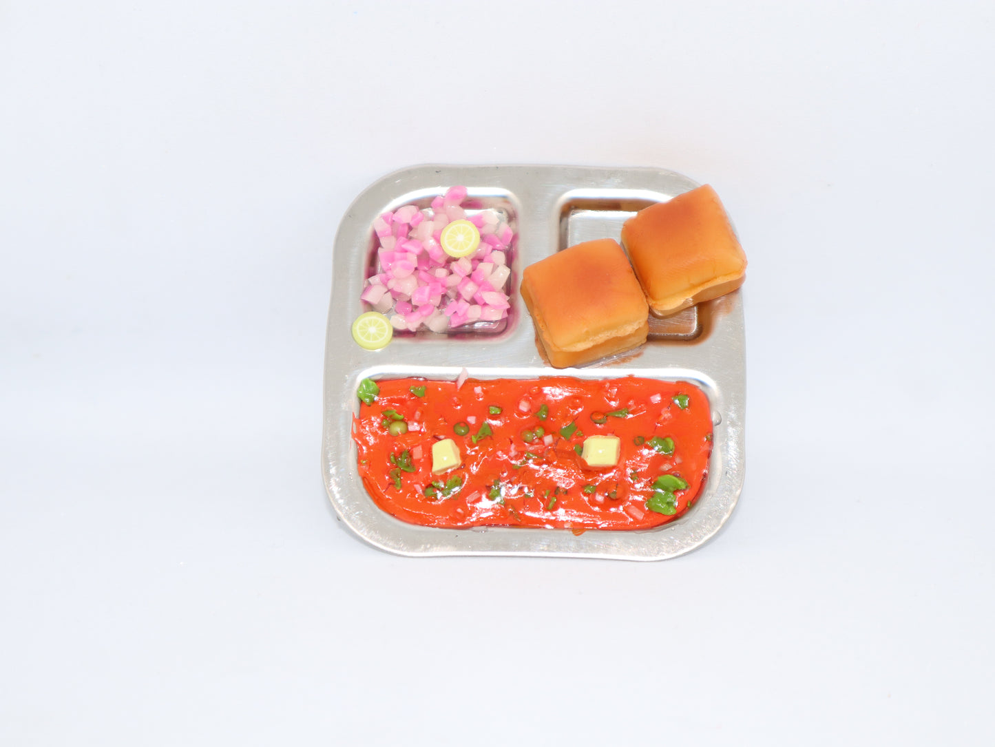 🍛 Miniature Pav Bhaji Platter Magnet