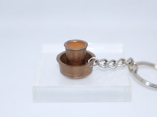 Filter Coffee Dabara Set Miniature Keychain- Brass Color