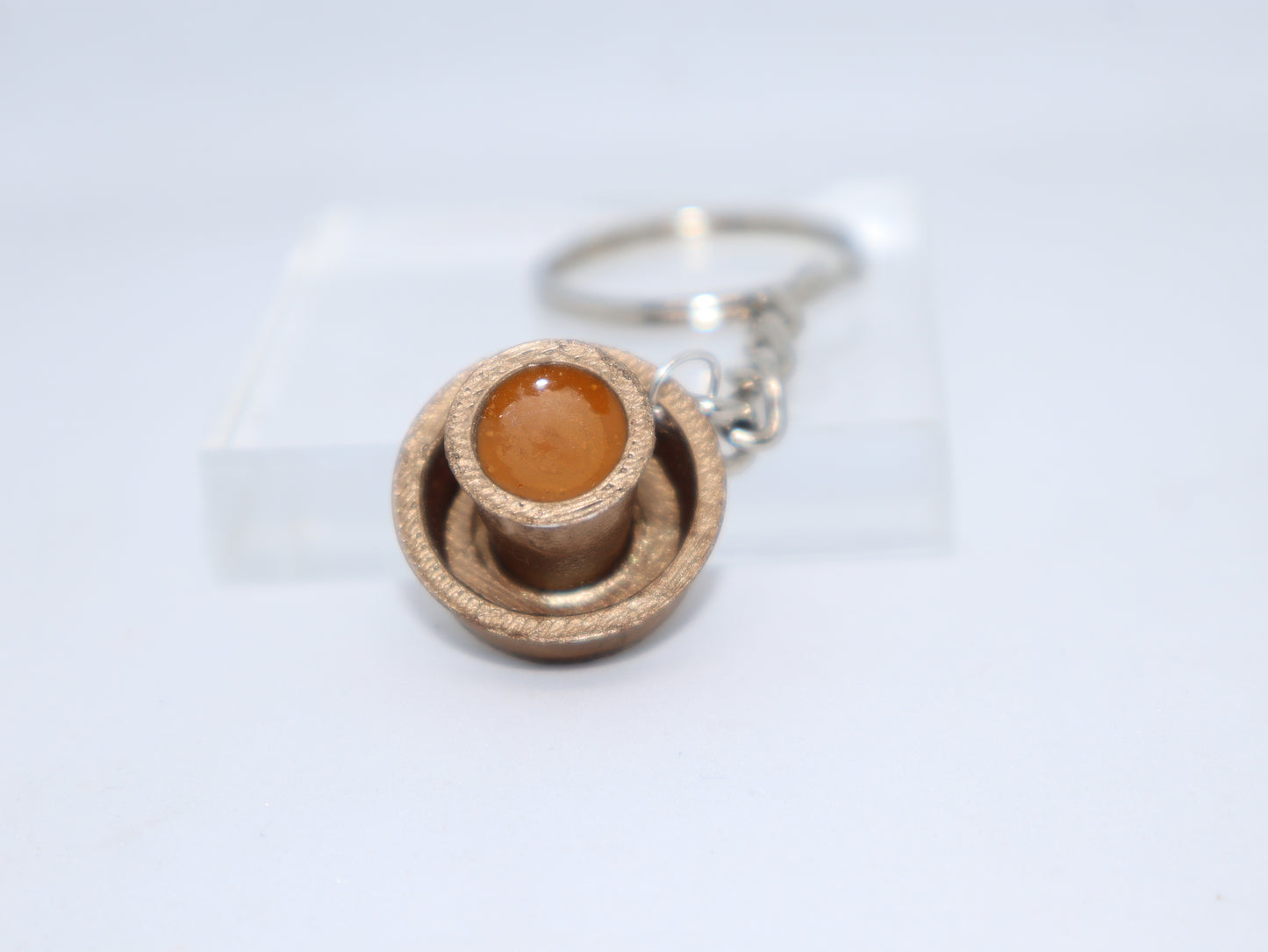 Filter Coffee Dabara Set Miniature Keychain- Brass Color