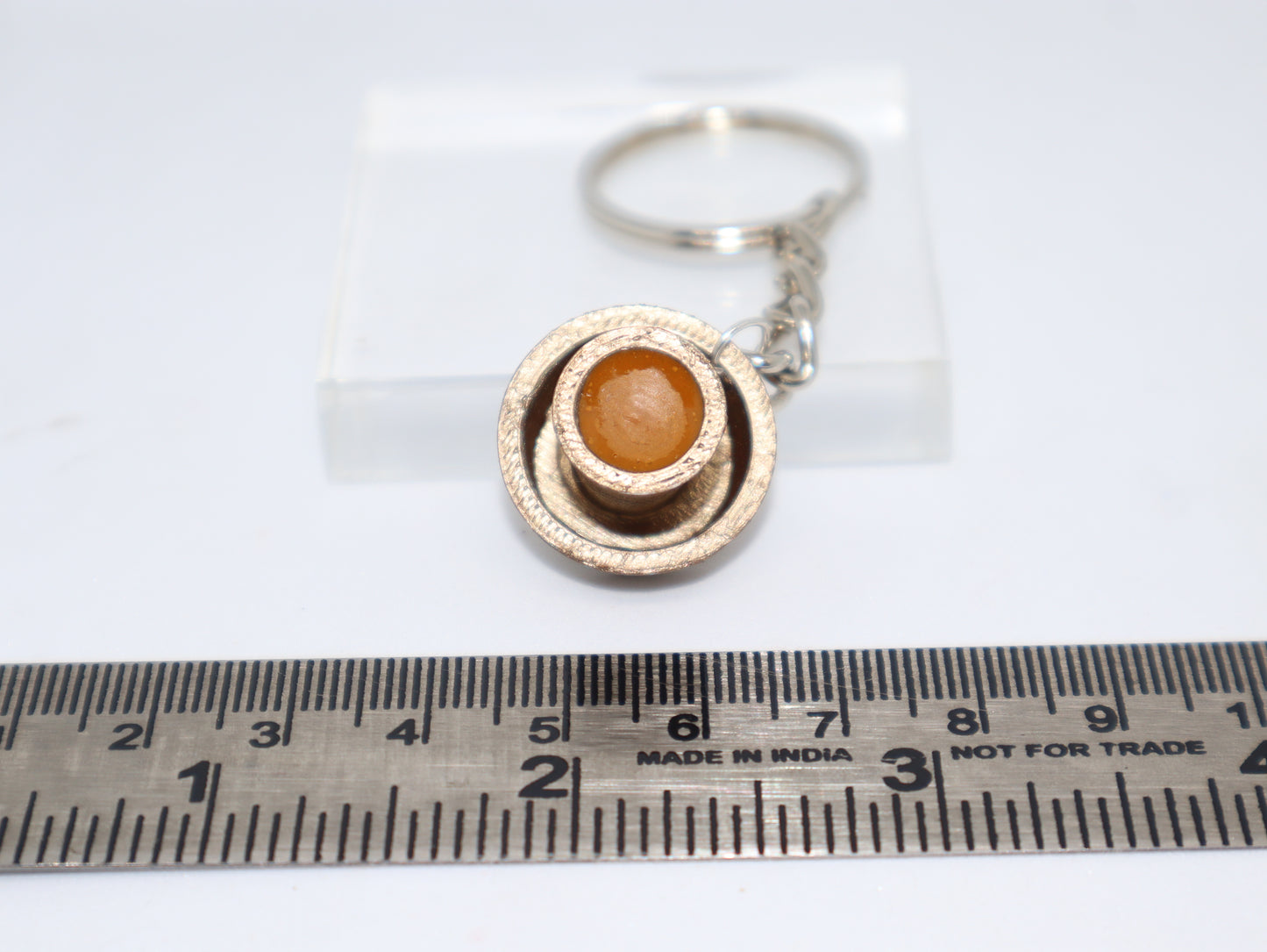 Filter Coffee Dabara Set Miniature Keychain- Brass Color