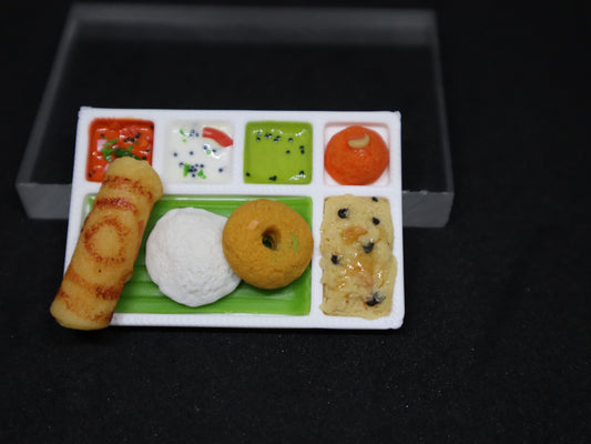 Miniature South Indian Tiffin Platter Magnet